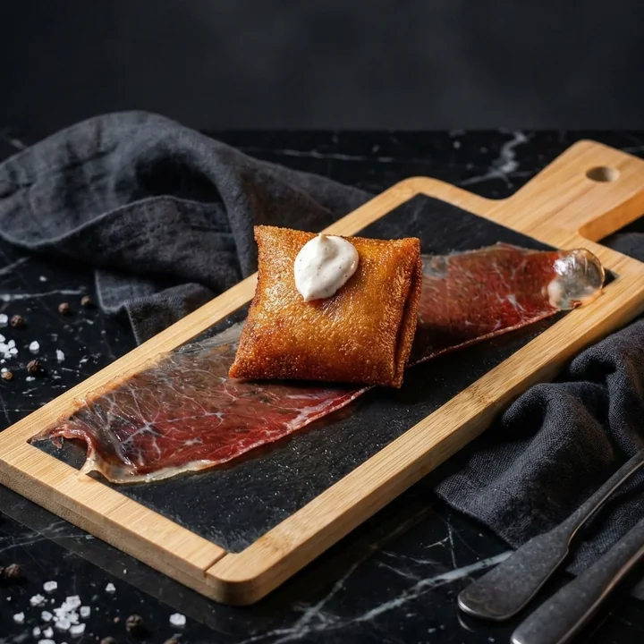 Pintxo de Huevo con Cecina